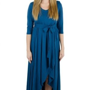 Latched Mama Nursing Dress (Black, Medium)